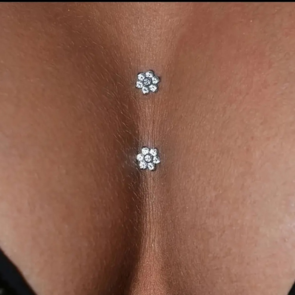 Body Jewelry, Floral Chest Stickers, NIP, Make a Statement, Sexy